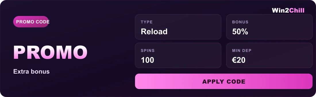 Win2Chill Casino promo code